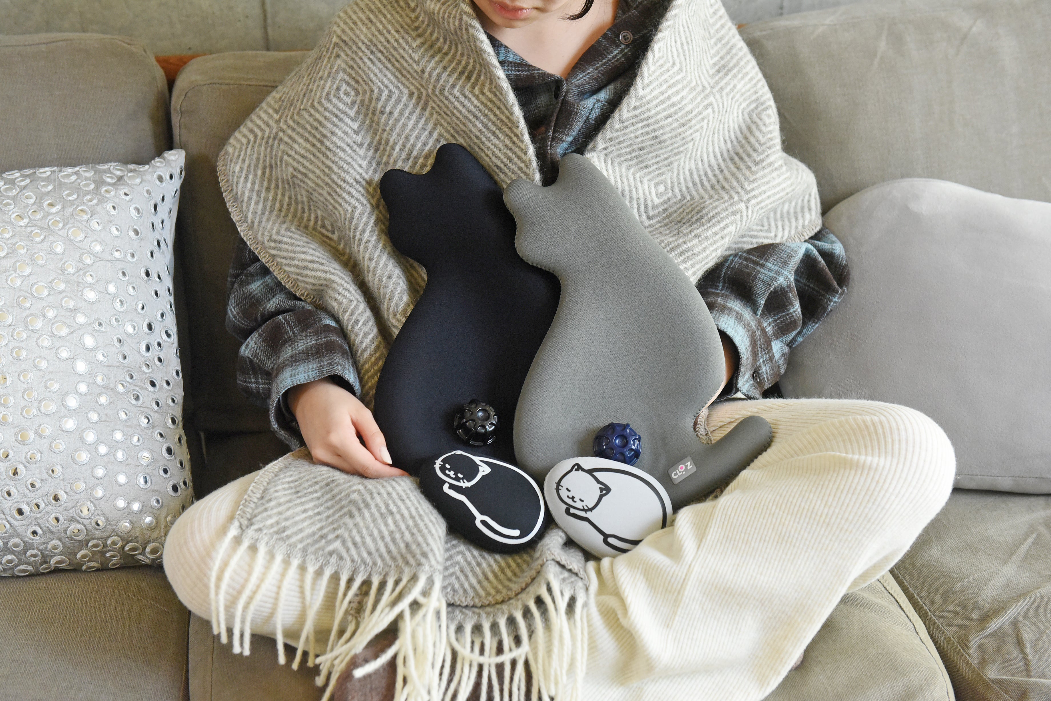 クロッツ やわらか湯たんぽ ネコタイプ