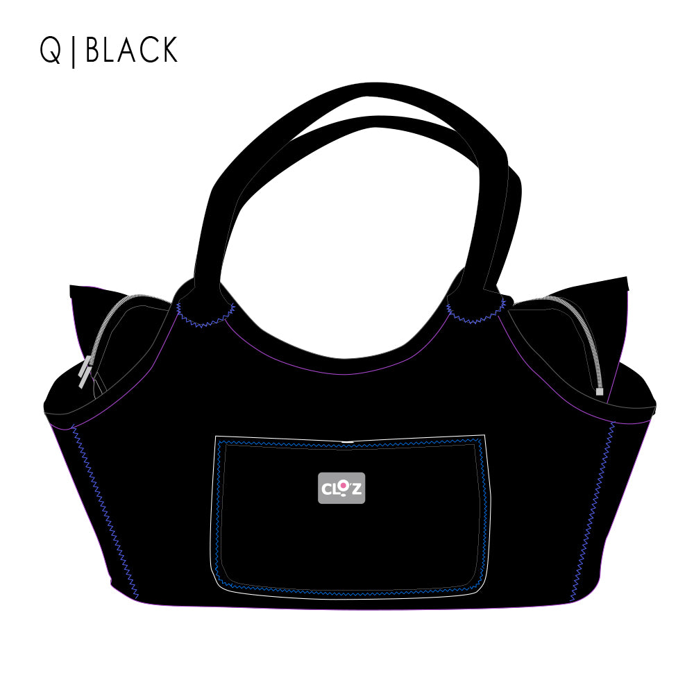 クロッツ バッグ| 防水素材|ボートトート|ファスナー付き