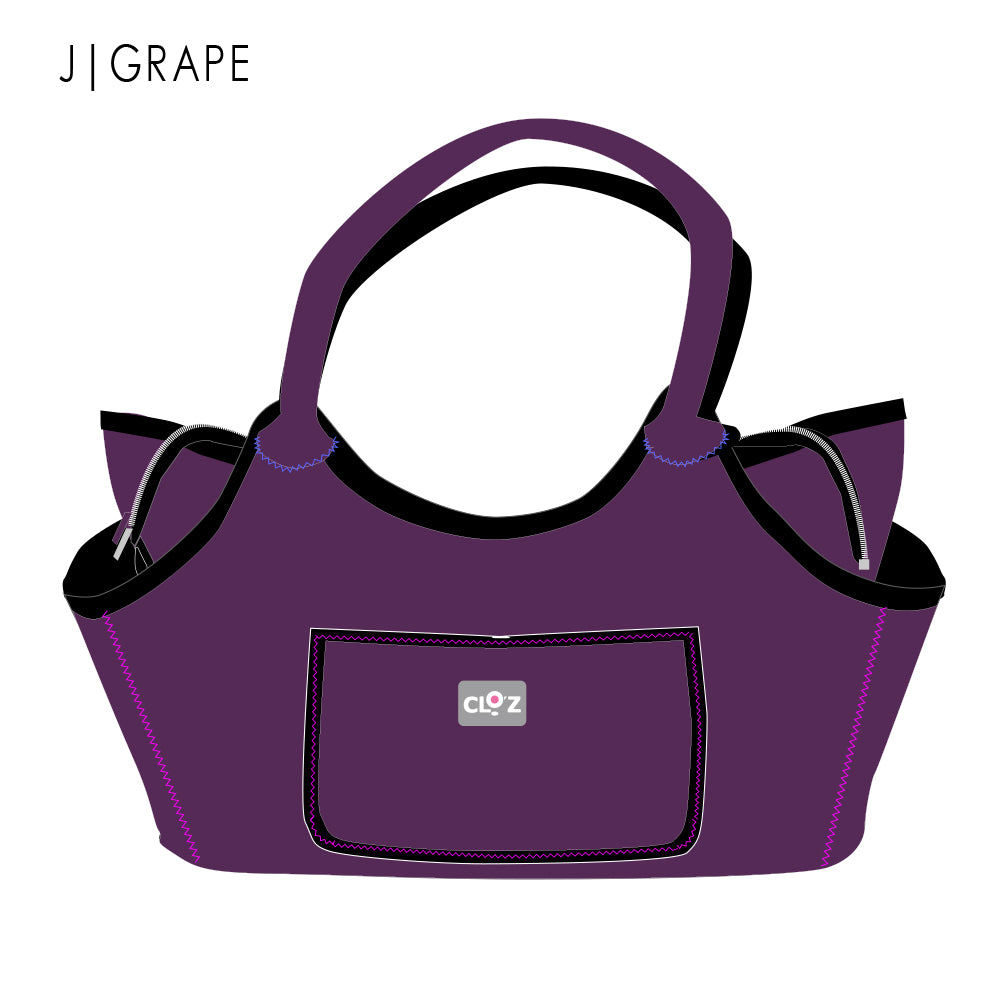 クロッツ バッグ| 防水素材|ボートトート|ファスナー付き