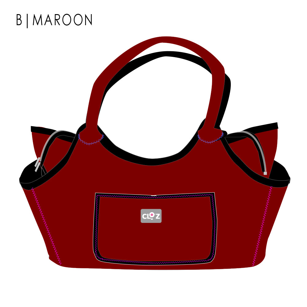 クロッツ バッグ| 防水素材|ボートトート|ファスナー付き