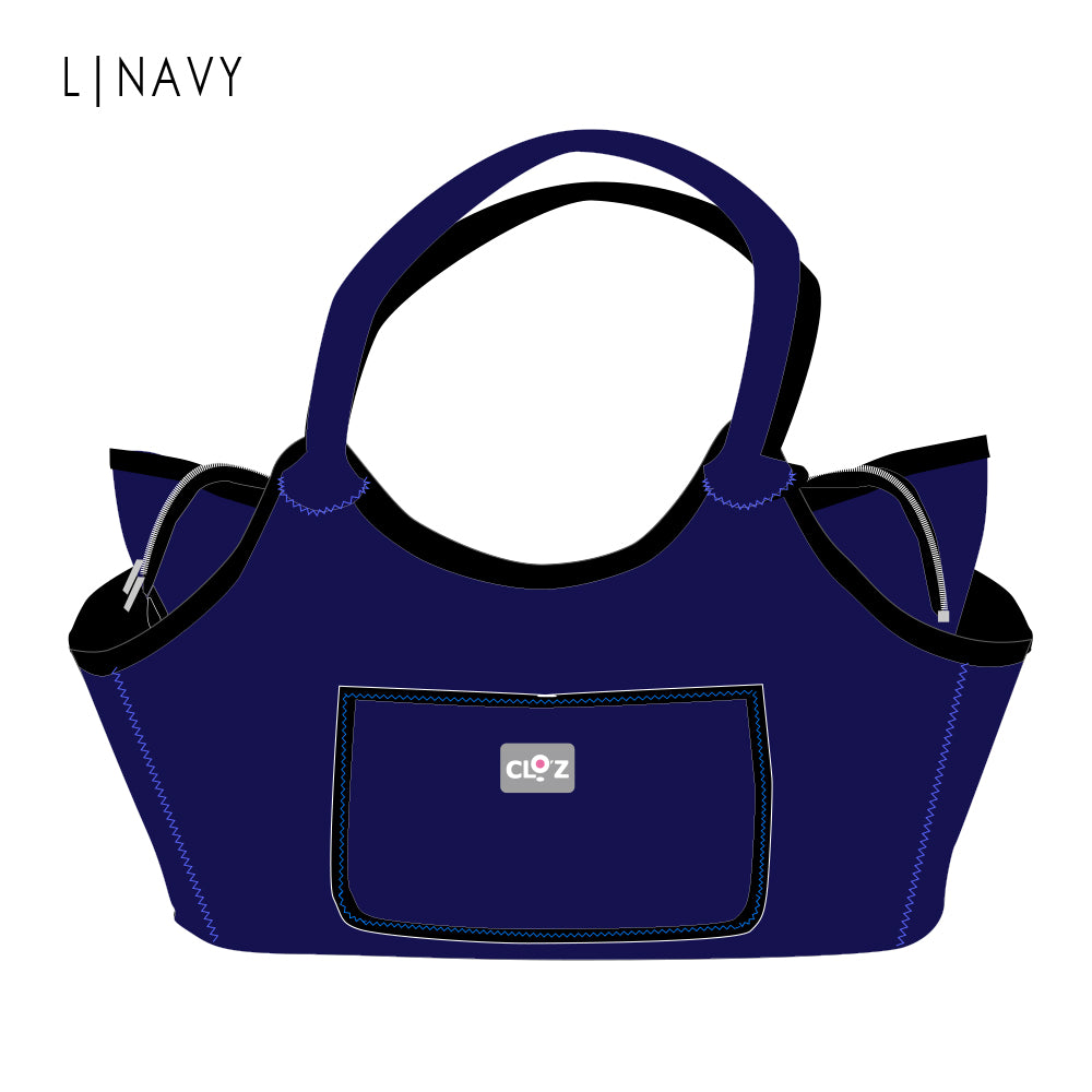 クロッツ バッグ| 防水素材|ボートトート|ファスナー付き