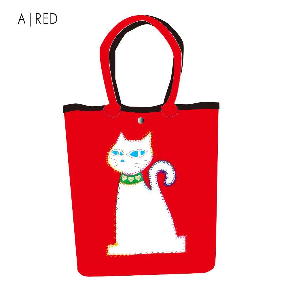 【SECRET PRICE】クロッツ バッグ|防水素材|黒猫トート|白猫トート