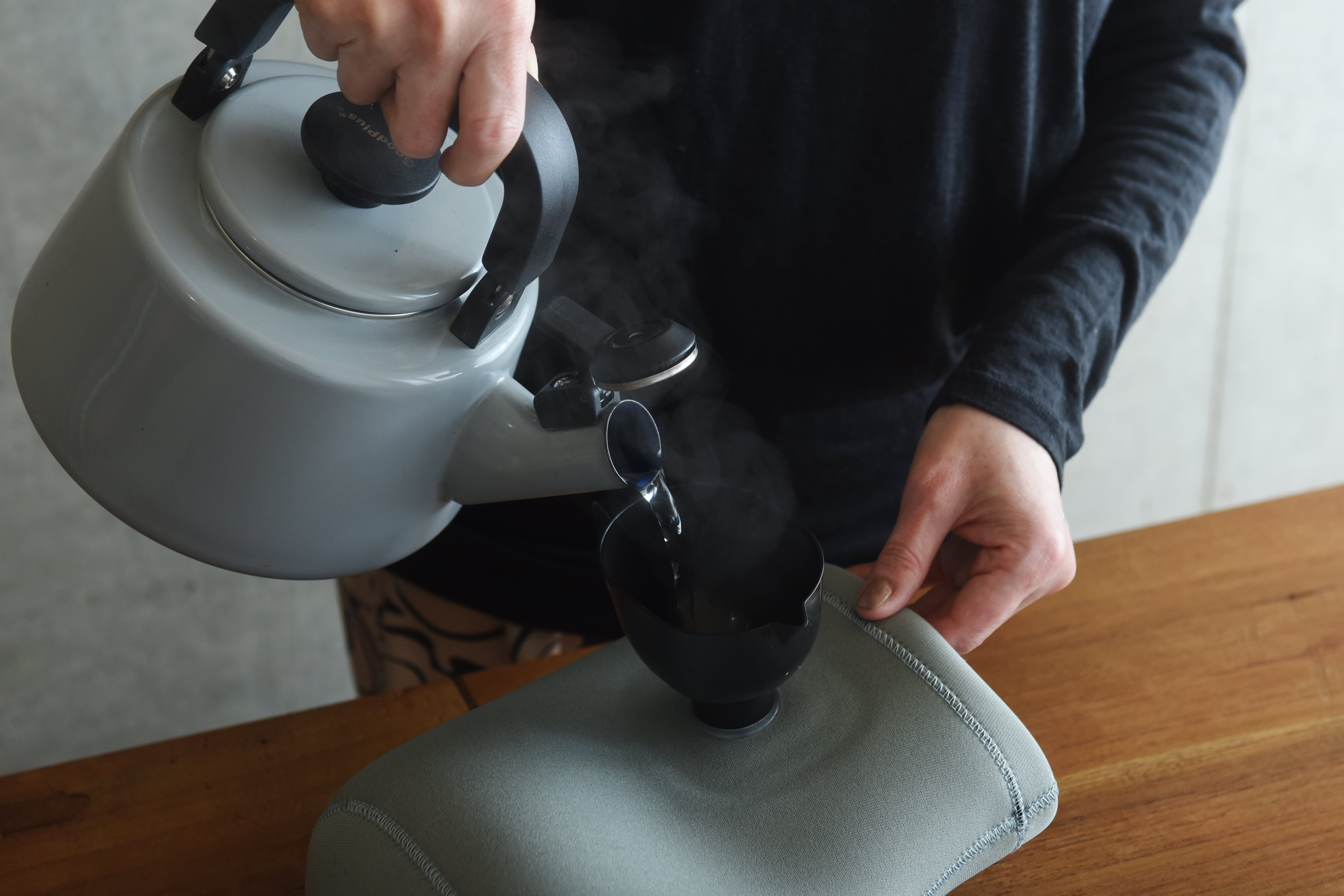 お湯を入れる注入口タイプ