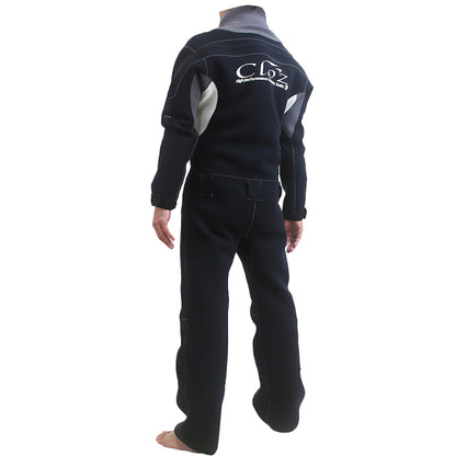 クロッツ ライトドライスーツ 2WJ バックファスナー（ブラックｘグレー）