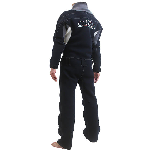 クロッツ ライトドライスーツ 2WJ バックファスナー（ブラックｘグレー）