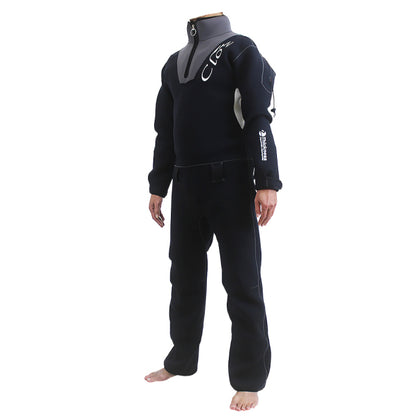 クロッツ ライトドライスーツ 2WJ バックファスナー（ブラックｘグレー）