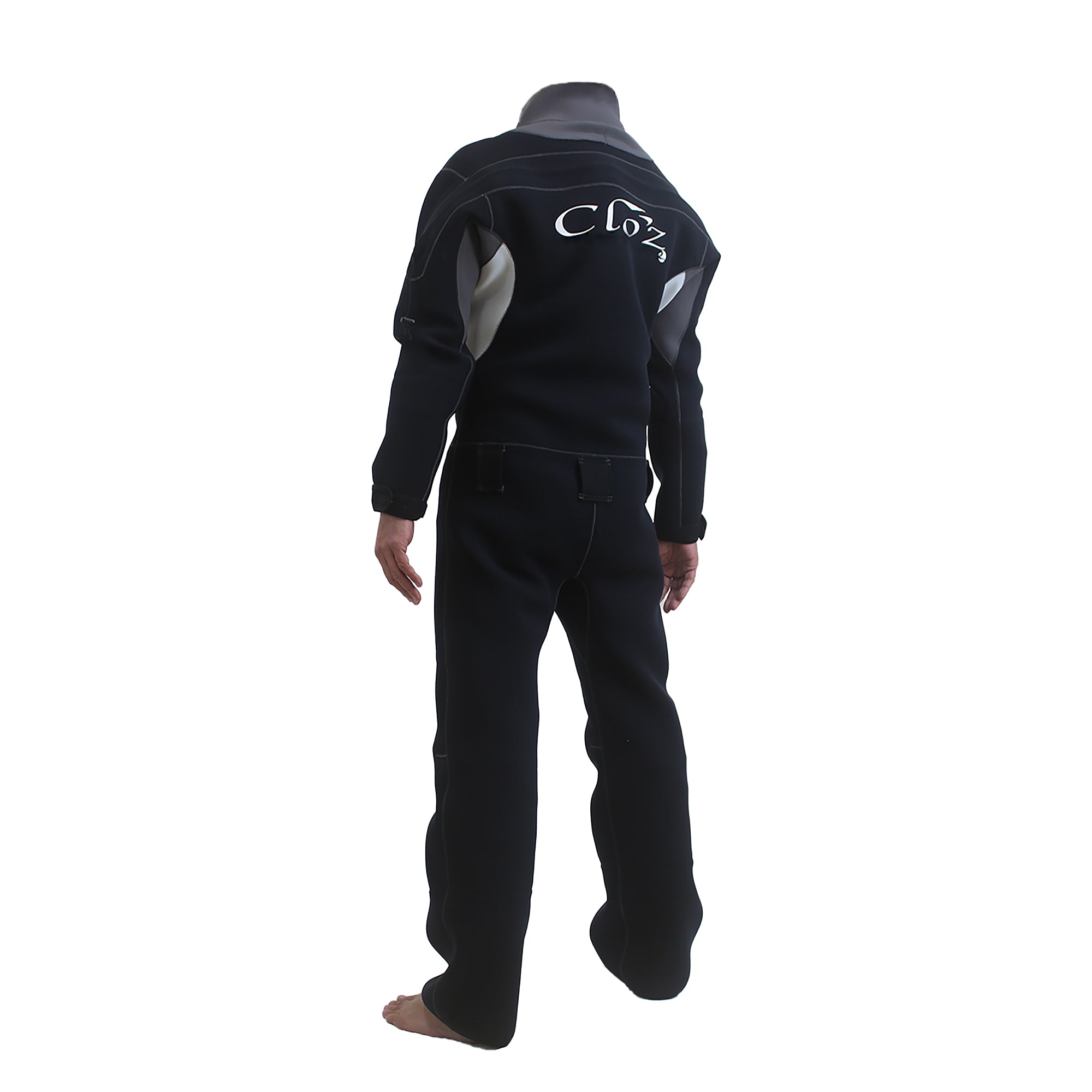 クロッツ ライトドライスーツ 2WJ バックファスナー（ブラックｘグレー）