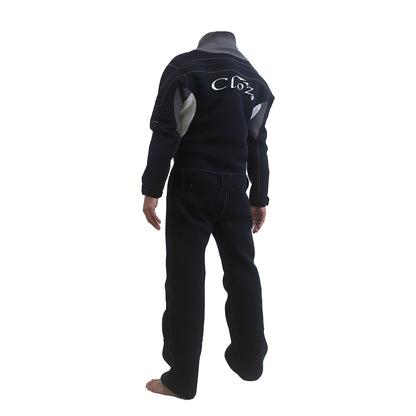 クロッツ ライトドライスーツ 2WJ バックファスナー（ブラックｘグレー）