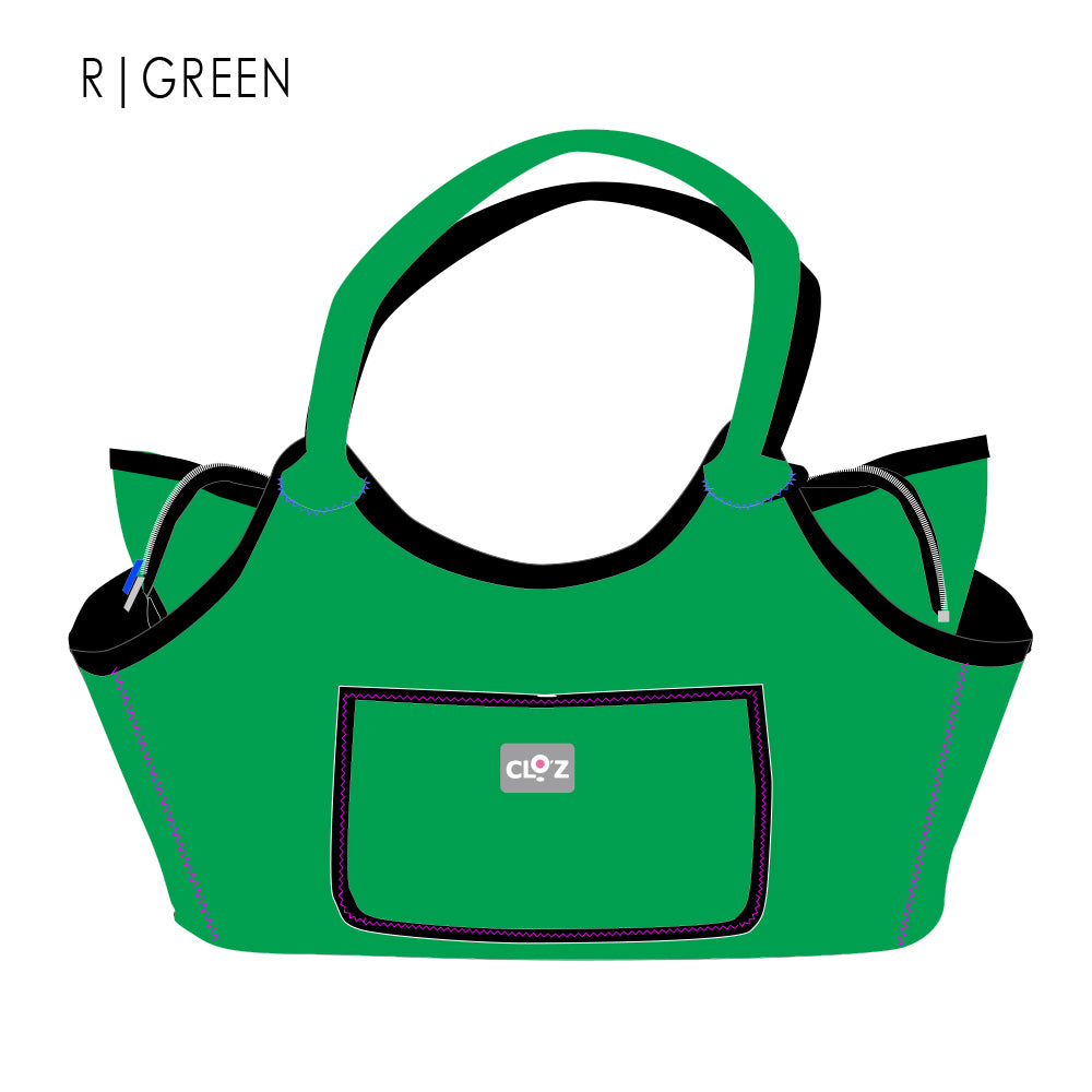 クロッツ バッグ｜ 防水素材｜ボートトート｜ファスナー付き