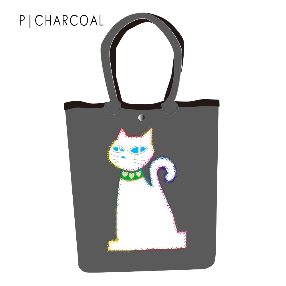 【SECRET PRICE】クロッツ バッグ｜防水素材｜黒猫トート｜白猫トート