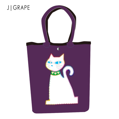 【SECRET PRICE】クロッツ バッグ｜防水素材｜黒猫トート｜白猫トート