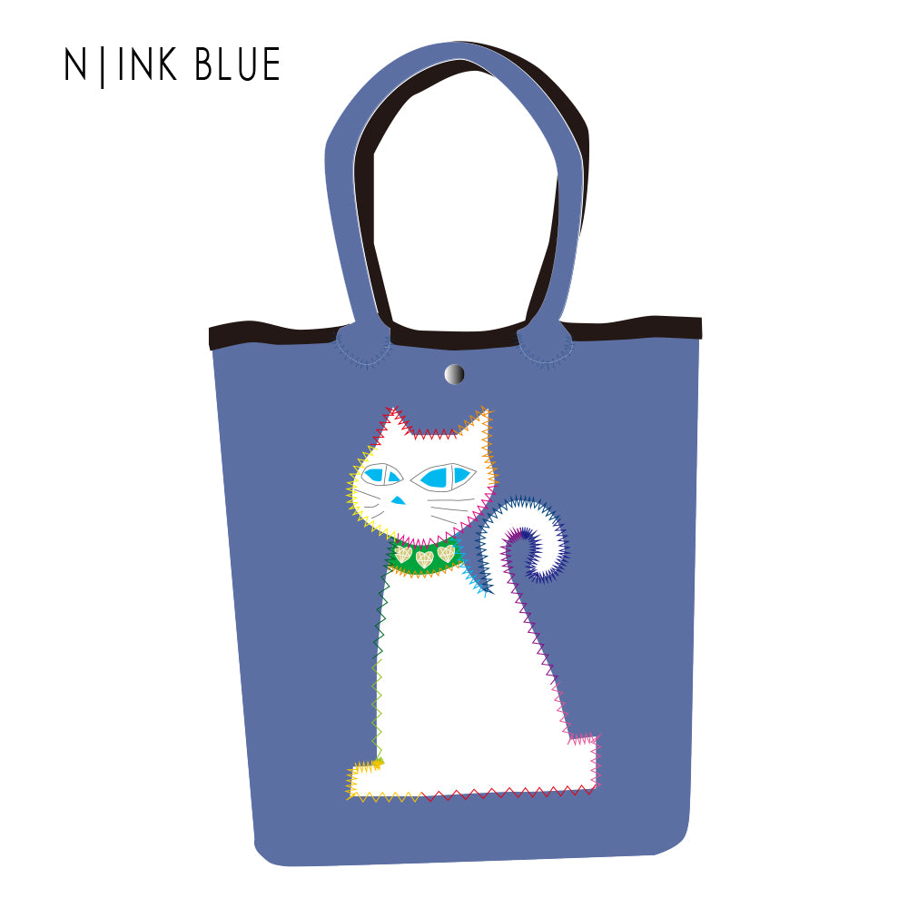 【SECRET PRICE】クロッツ バッグ｜防水素材｜黒猫トート｜白猫トート