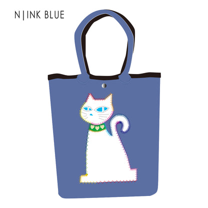 【SECRET PRICE】クロッツ バッグ｜防水素材｜黒猫トート｜白猫トート