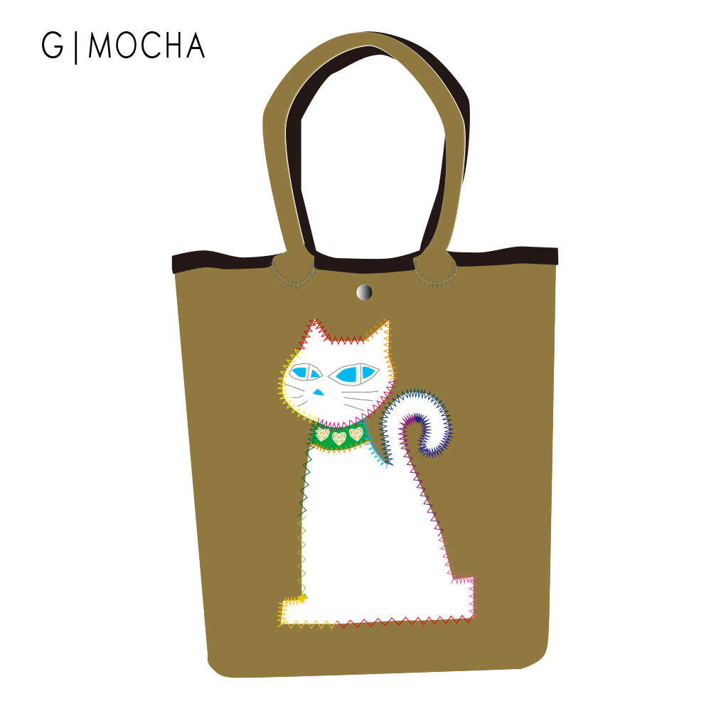 【SECRET PRICE】クロッツ バッグ｜防水素材｜黒猫トート｜白猫トート