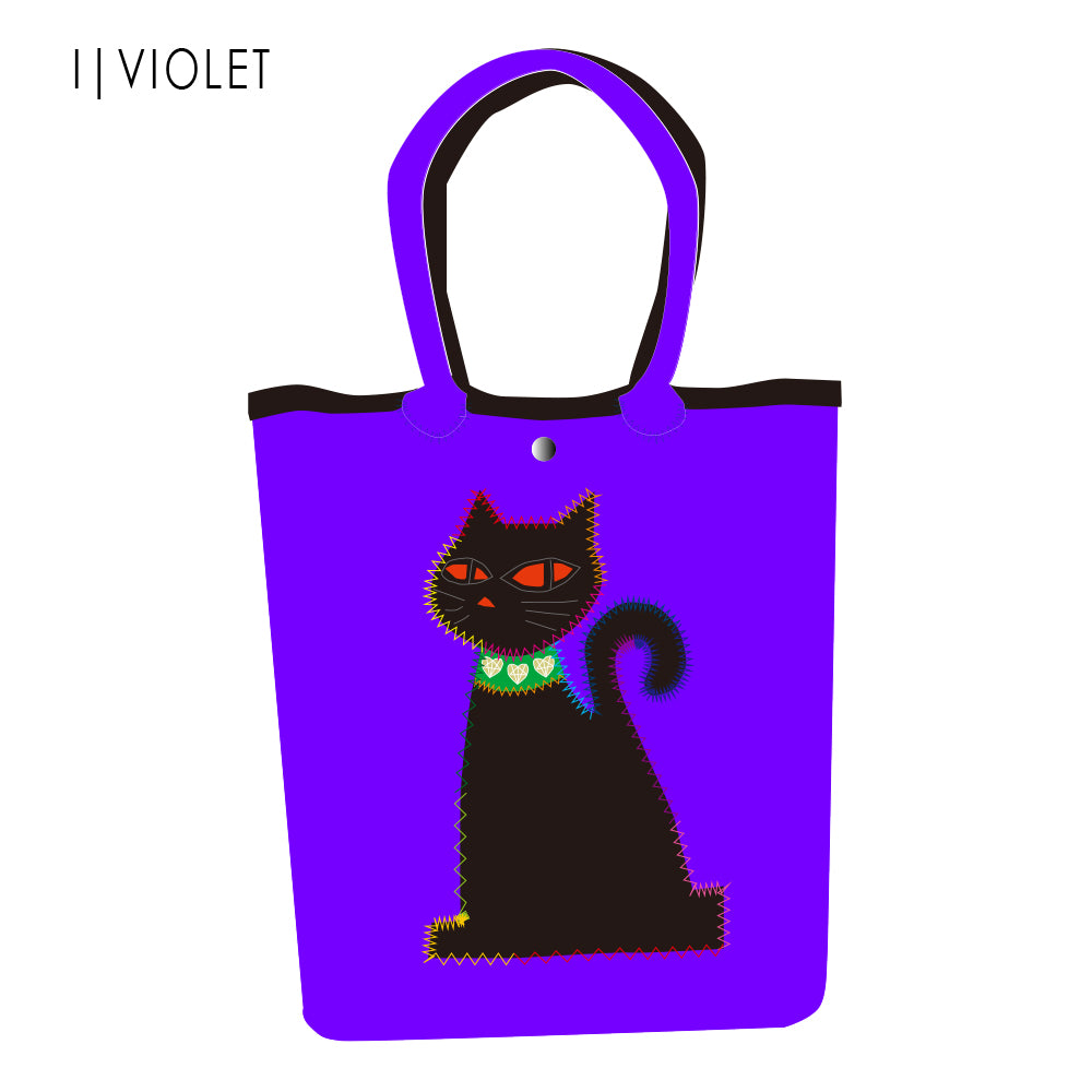 【SECRET PRICE】クロッツ バッグ｜防水素材｜黒猫トート｜白猫トート
