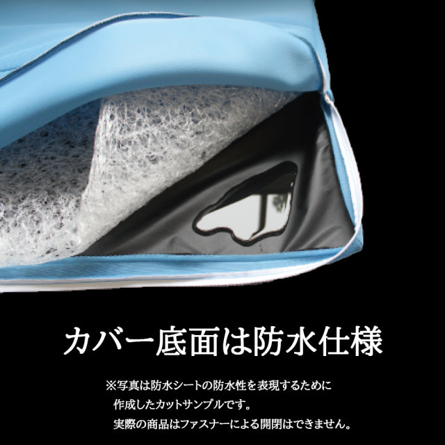 クロッツ エア アウトドア ハイブリッドマットレス 3つ折り｜60×195×5㎝（底面防水）