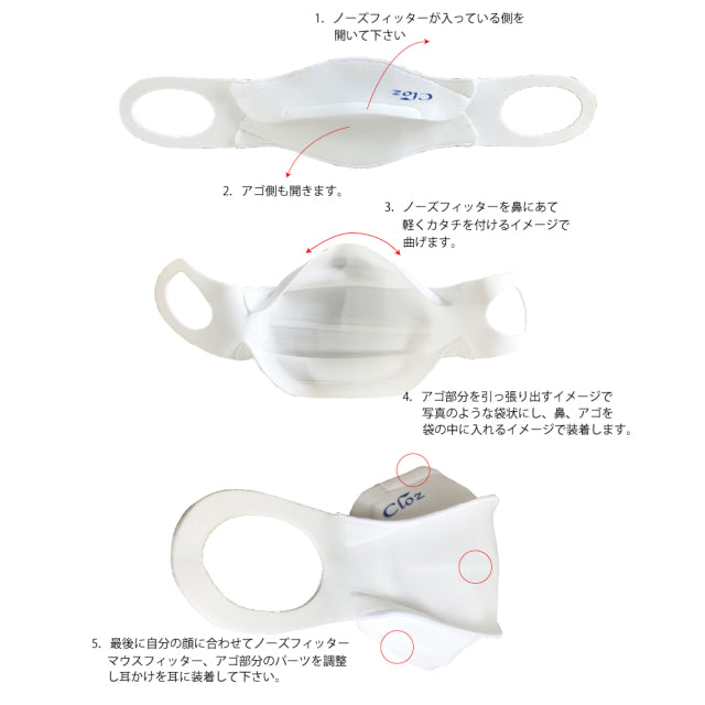 クロッツ Cマスク｜3D立体構造｜1枚入